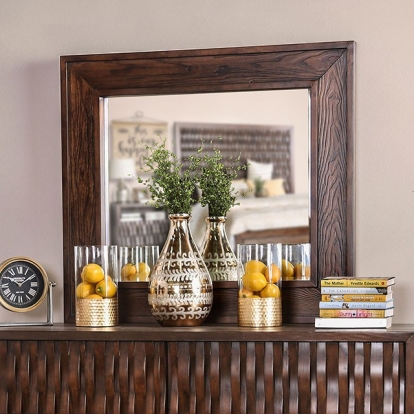Furniture Of America Eutropia Transitional Chestnut Brown Mirror Model CM7394M