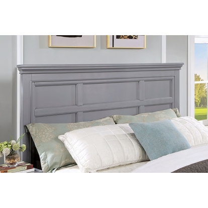 Furniture Of America Castlile Transitional Gray Bed Model CM7413GY-Twin Bed