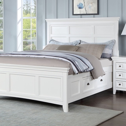 Furniture Of America Castile Transitional White Bed Model CM7413WH-Twin Bed