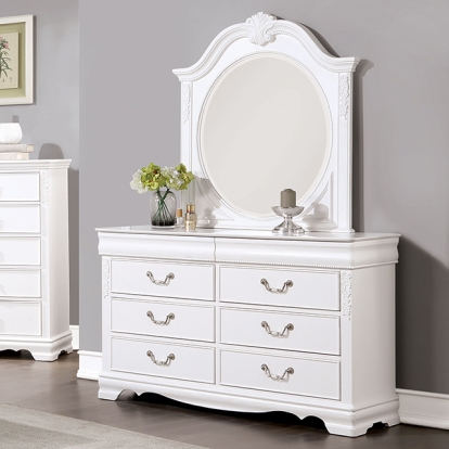 Furniture Of America Alecia Transitional White Dresser Model CM7458WH-D
