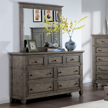 Furniture Of America Durango Transitional Warm Gray Dresser Model CM7461GY-D