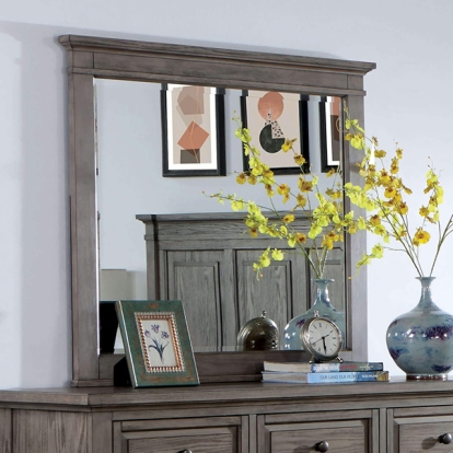 Furniture Of America Durango Transitional Warm Gray Mirror Model CM7461GY-M