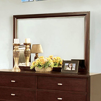 Furniture Of America Genova Transitional Brown Cherry Mirror Model CM7464M