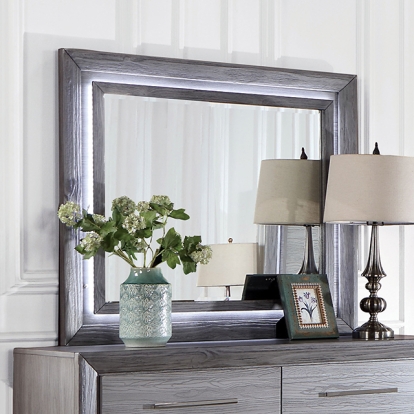 Furniture Of America Raiden Transitional Gray Mirror Model CM7468GY-M