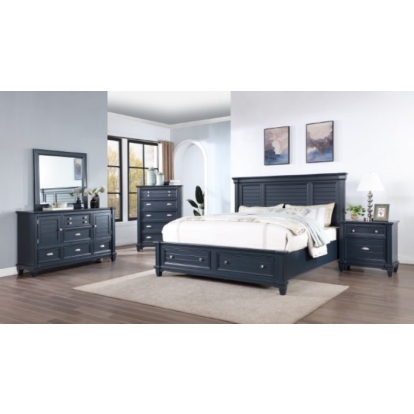 Furniture Of America Manzanillo Transitional Slate Blue Dresser Model CM7470BL-D