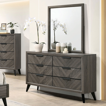 Furniture Of America Vagan Contemporary Gray Dresser Model CM7472GY-D