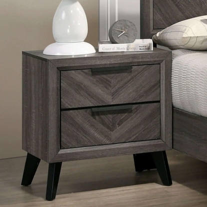 Furniture Of America Vagan Contemporary Gray Night Stand Model CM7472GY-N