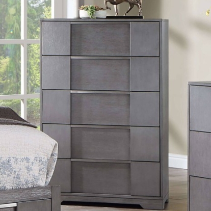 Furniture Of America Regulus Contemporary Solid Wood, Others Gray Chest | CM7475GY-C