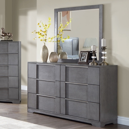 Furniture Of America Regulus Contemporary Gray Dresser Model CM7475GY-D