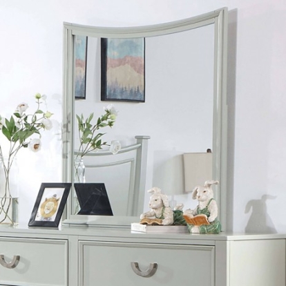 Furniture Of America Lycorida Transitional Solid Wood, Others Gray Mirror | CM7477GY-M