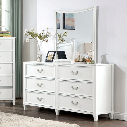 Furniture Of America Lycoris Transitional White Dresser Model CM7477WH-D
