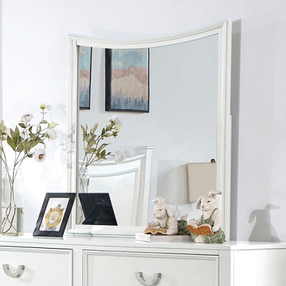 Furniture Of America Lycoris Transitional White Mirror Model CM7477WH-M