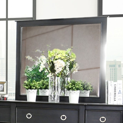 Furniture Of America Arabelle Transitional Wire-Brushed Black Mirror Model CM7481M
