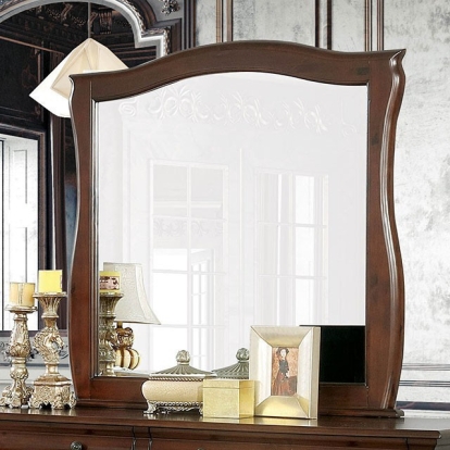 Furniture Of America Brunswick Transitional Brown Cherry Mirror Model CM7503M