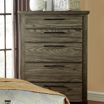 Furniture Of America Berenice Transitional Solid Wood, Wood Veneer, Others Gray Chest | CM7528GY-C