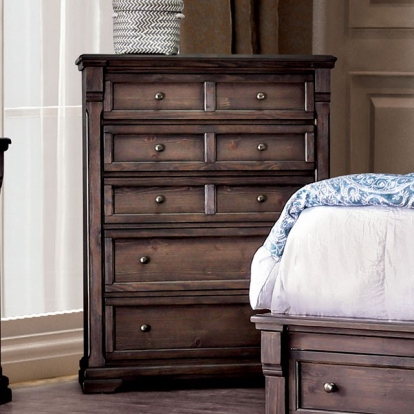 Furniture Of America Amadora Transitional Walnut Chest Model CM7533C
