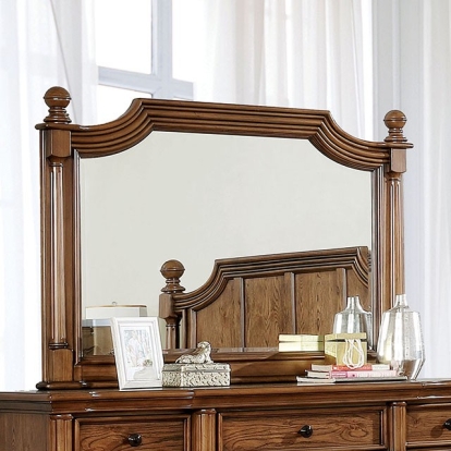 Furniture Of America Mantador Traditional Dark Oak Mirror Model CM7542M