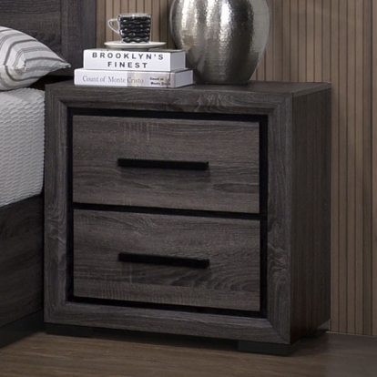 Furniture Of America Conwy Contemporary Gray Night Stand Model CM7549N