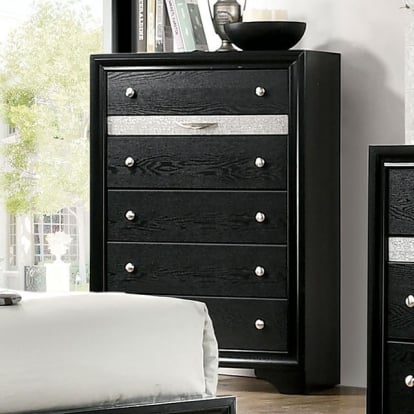 Furniture Of America Chrissy Contemporary Black Chest Model CM7552BK-C