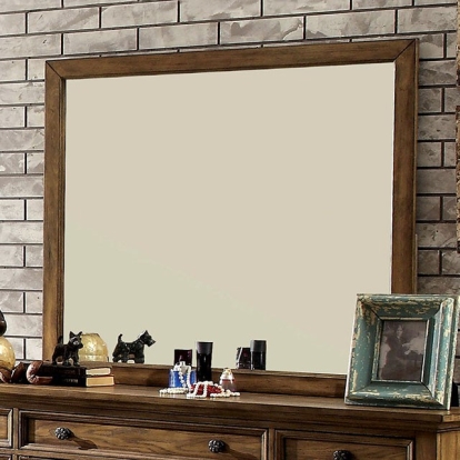Furniture Of America Mcville Industrial Dark Oak Mirror Model CM7558M