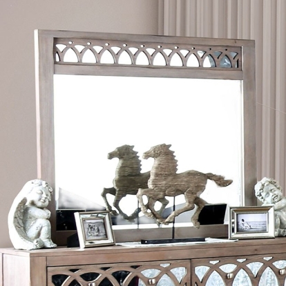 Furniture Of America Zaragoza Rustic Rustic Natural Tone Mirror Model CM7585M
