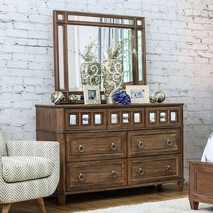 Furniture Of America Frontera Transitional Rustic Oak Dresser Model CM7586D