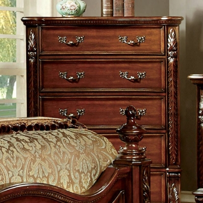 Furniture Of America Arthur Traditional Brown Cherry Chest Model CM7587C