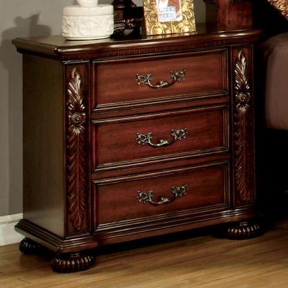 Furniture Of America Arthur Traditional Brown Cherry Night Stand Model CM7587N