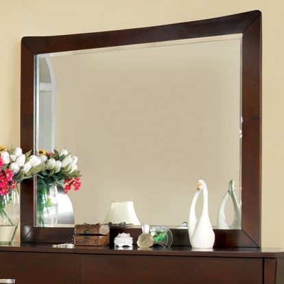 Furniture Of America Midland Contemporary Brown Cherry Mirror Model CM7600M