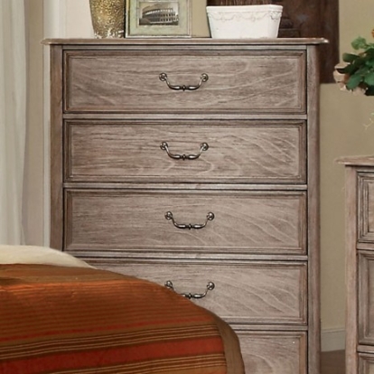 Furniture Of America Belgrade Rustic Solid Wood, Wood Veneer, Others Rustic Natural Chest | CM7611C