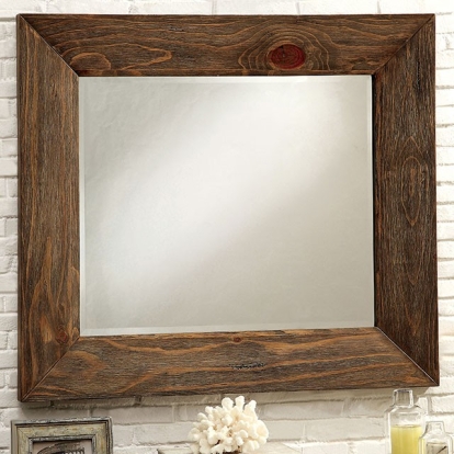 Furniture Of America Coimbra Rustic Rustic Natural Tone Mirror Model CM7623M