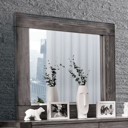 Furniture Of America Janeiro Rustic Gray Mirror Model CM7628GY-M