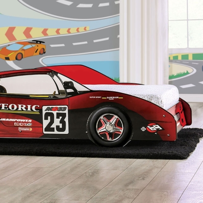 Furniture Of America Dustrack Novelty Red Twin Bed Model CM7643RD-BED