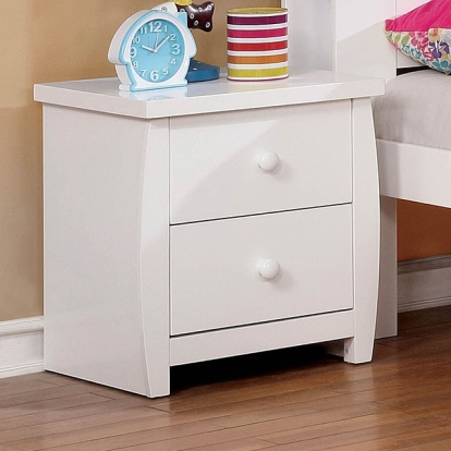Furniture Of America Marlee Transitional White Night Stand Model CM7651WH-N