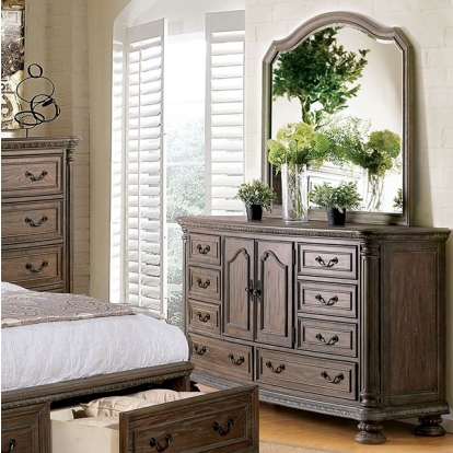 Furniture Of America Persephone Traditional Rustic Natural Dresser Model CM7661D