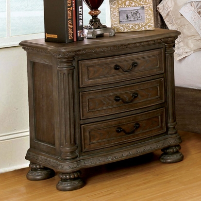 Furniture Of America Persephone Traditional Rustic Natural Night Stand Model CM7661N