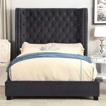 Furniture Of America Rosabelle Transitional Black Bed Model CM7669BK-E.King Bed