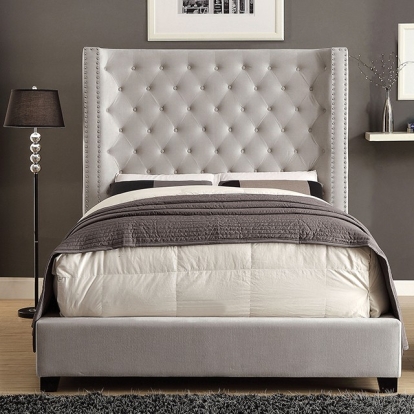 Furniture Of America Rosabelle Transitional Ivory Bed Model CM7669IV-E.King Bed