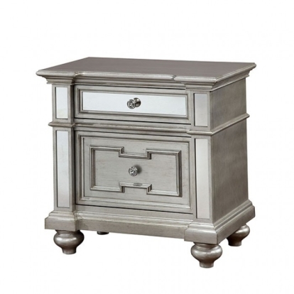 Furniture Of America Salamanca Glam Silver Night Stand Model CM7673N