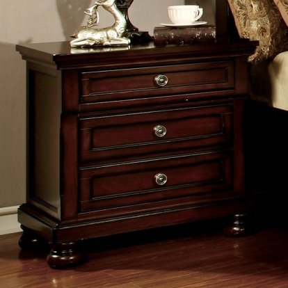 Furniture Of America Northville Transitional Dark Cherry Night Stand Model CM7682N