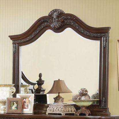 Furniture Of America Hesperos Traditional Brown Cherry Mirror Model CM7798CH-M