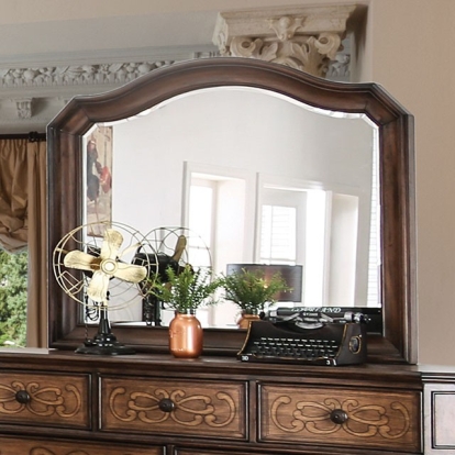 Furniture Of America Emmaline Transitional Chestnut Brown Mirror Model CM7831M