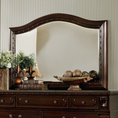 Furniture Of America Fort Worth Traditional Dark Cherry Mirror Model CM7858M
