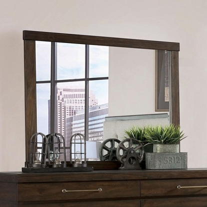 Furniture Of America Maggie Transitional Walnut Mirror Model CM7919M
