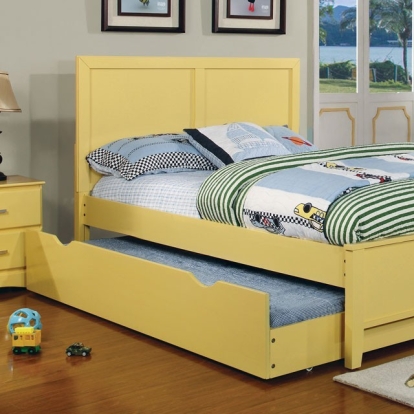 Furniture Of America Prismo Transitional Yellow Bed Model CM7941YW-Twin Bed