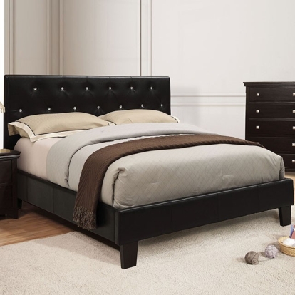 Furniture Of America Velen Contemporary Black Bed Model CM7949BK-E.King Bed