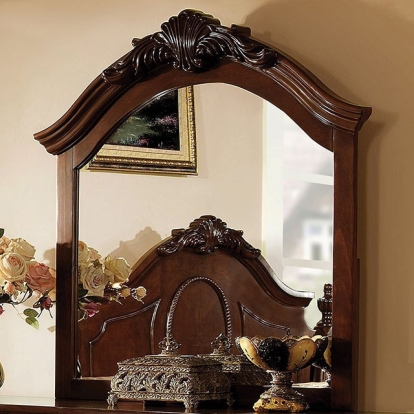 Furniture Of America Velda Traditional Brown Cherry Mirror Model CM7952M