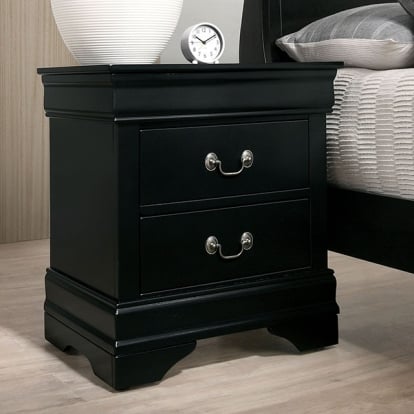 Furniture Of America Louis Philippe Transitional Black Night Stand Model FM7866BK-N