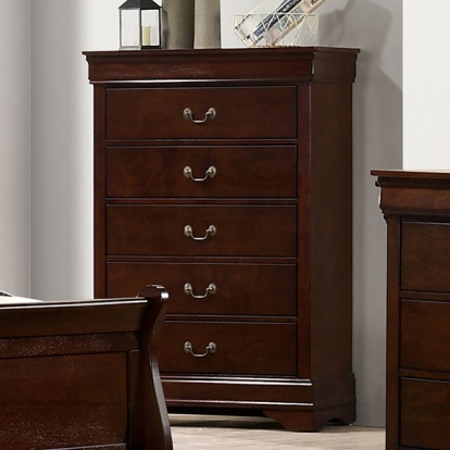 Furniture Of America Louis Philippe Transitional Dark Cherry Chest Model FM7866CH-C