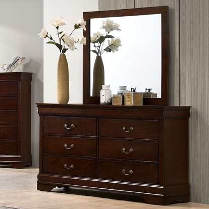 Furniture Of America Louis Philippe Transitional Cherry Dresser Model CM7966CH-D